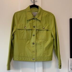 Nine West Lime Green Jean Jacket